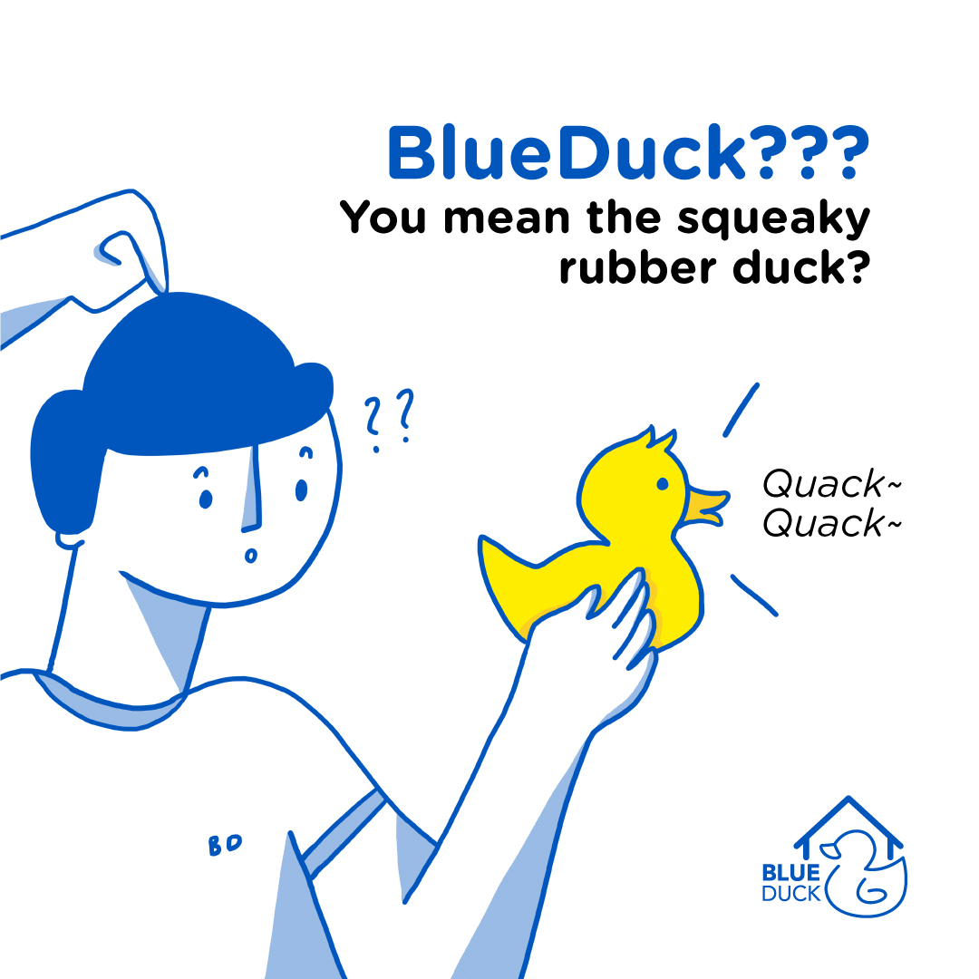 A boy holding a duck want to know more about blueduck rent without deposit malaysia solution