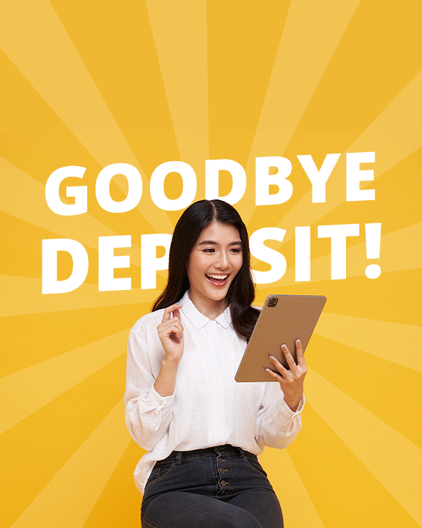Image highlights 'Goodbye' Rental Deposit Malaysia.